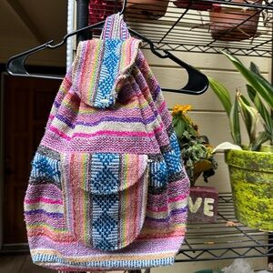 HECHO EN MÉXICO Colorful Backpack from Mexico Medium/Large Size